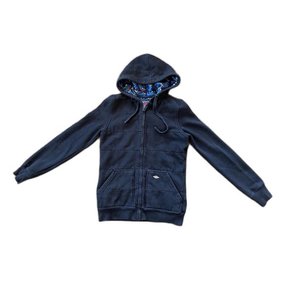 SIMS Black Full Zip Snowboard Sweatshirt FIshing Hoodie Mens Size Small - Picture 3 of 9